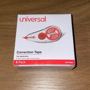 Universal Correction Tape 6 pack